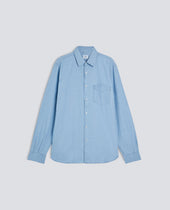 CAMICIA IN CHAMBRAY DI COTONE GIAPPONESE - DENIM CHIARO