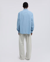 Camicia In Chambray Di Cotone Giapponese Chiaro