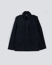 MINI FIELD JACKET IN GABARDINA DI COTONE - NAVY