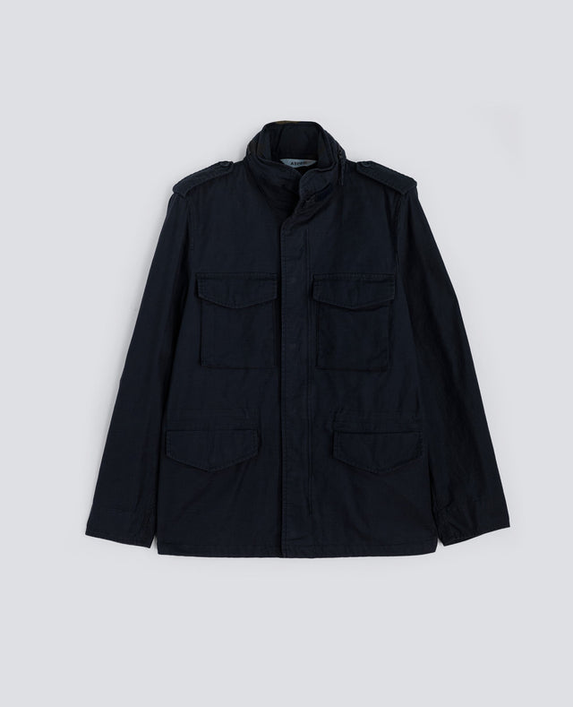 MINI FIELD JACKET IN GABARDINA DI COTONE - NAVY