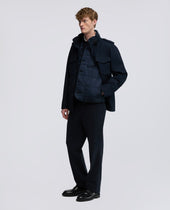Mini Field Jacket In Gabardina Di Cotone