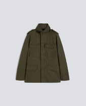 MINI FIELD JACKET IN GABARDINA DI COTONE - MILITARE