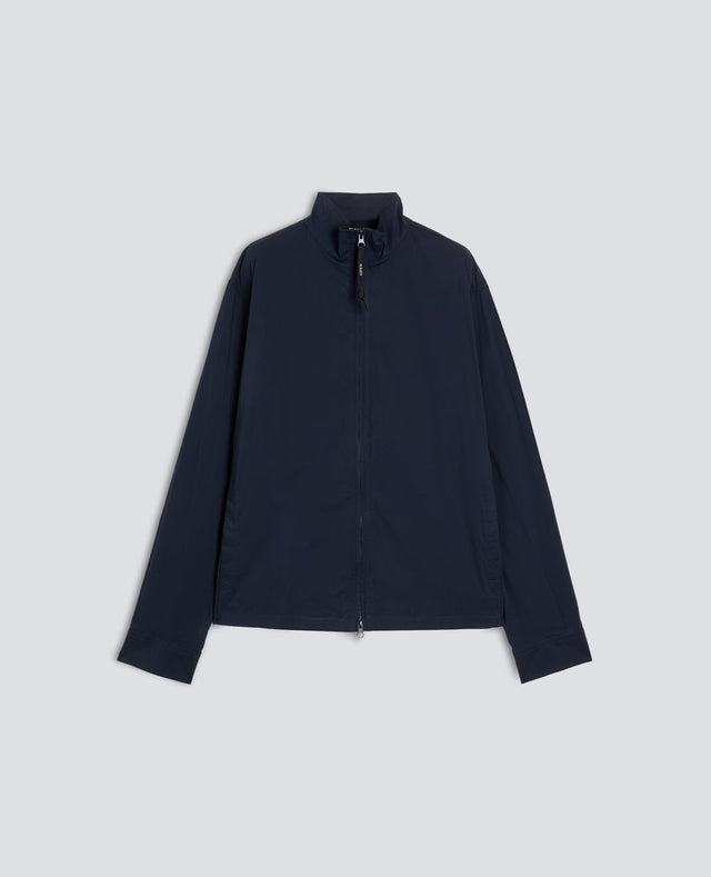 GIUBBOTTO KONG IN POPELINE DI COTONE NYLON STRETCH - NAVY