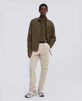 Giubbotto Kong In Popeline Di Cotone Nylon Stretch Militare