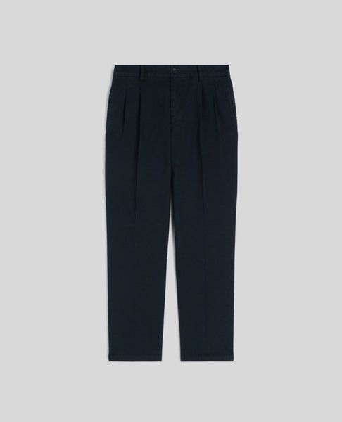 SLIM BANANA TROUSERS IN COTTON GABARDINE
