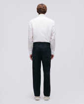 Pantalone Slim Banana In Gabardina Di Cotone