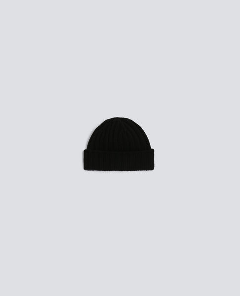 RIBBED WOOL BEANIE