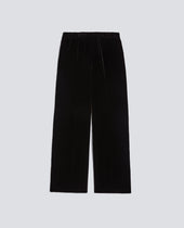 Wide Trousers In Smooth Velvet