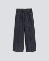 WIDE LEG DENIM TROUSERS