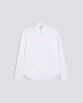 STRETCH COTTON-BLEND POPLIN SHIRT