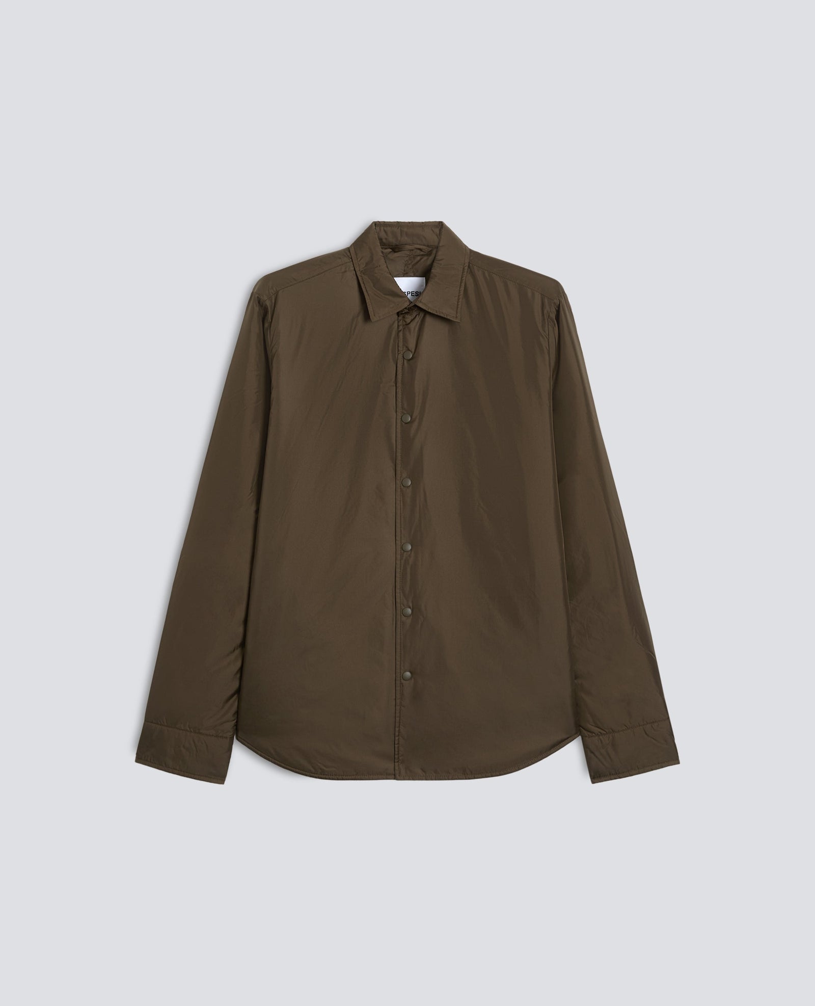 Overshirt In Nylon Idrorepellente Militare