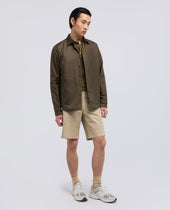 Overshirt In Nylon Idrorepellente Militare