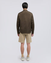 Overshirt In Nylon Idrorepellente Militare