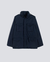 FIELD JACKET NEW CAMP IN NYLON TINTO CAPO - NAVY
