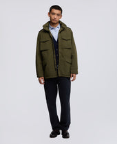 Field Jacket New Camp In Nylon Tinto Capo Militare