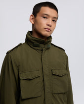 Field Jacket New Camp In Nylon Tinto Capo Militare