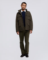 Field Jacket Mini Field Vento In Nylon Militare