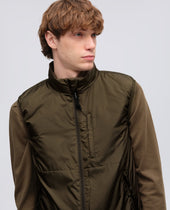 Gilet Jil In Nylon Militare