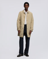 Impermeabile In Poliestere E Nylon Compatto Beige