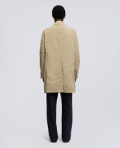Impermeabile In Poliestere E Nylon Compatto Beige
