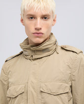 Giubbotto 65 Replica In Poliestere E Nylon Compatto Beige