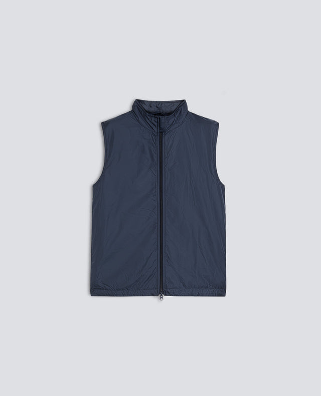 GILET VERNES IN NYLON - NAVY
