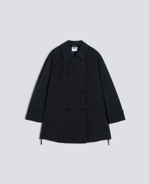 SCARLETT SHORT COTTON BLEND TRENCH COAT