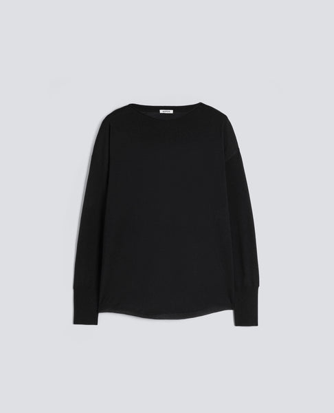 Sweater With Boat Neckline