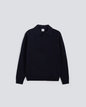 POLO IN MISTO LANA - NAVY