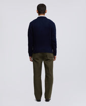 Maglia Girocollo In Lana Shetland