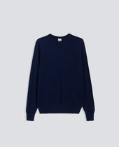 Crewneck Sweater In Stockinette Wool