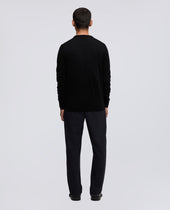 Maglia Girocollo In Lana Rasata Nero
