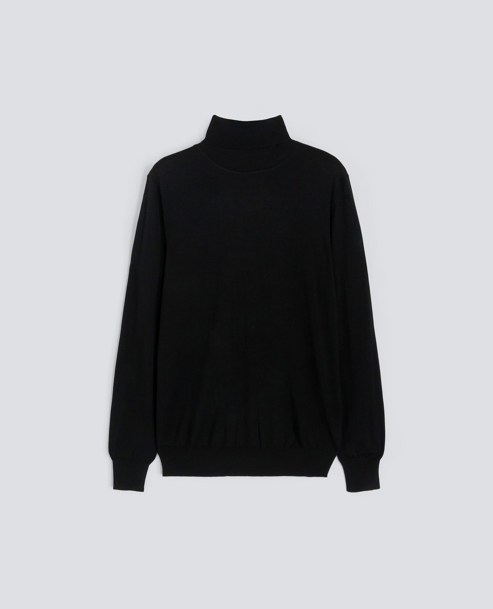 Maglia Dolcevita In Lana Merino Nero