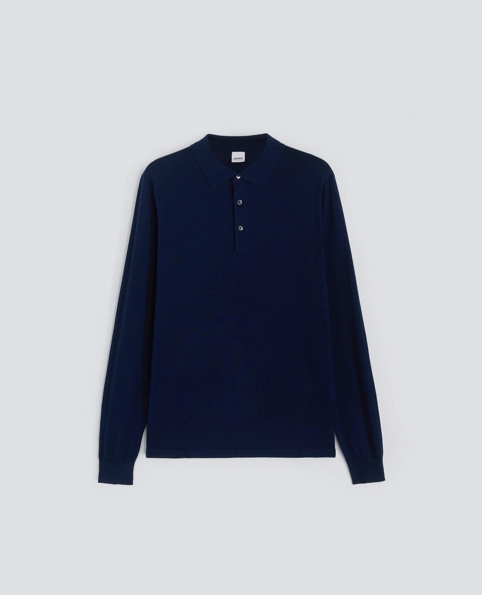 Polo A Maniche Lunghe Blu