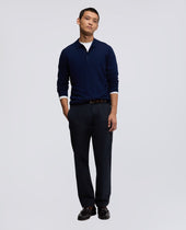 Polo A Maniche Lunghe Blu