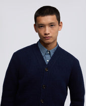 Cardigan In Lana Shetland