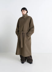 Wrap Coat In Wool