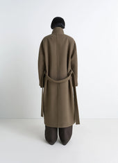 Wrap Coat In Wool
