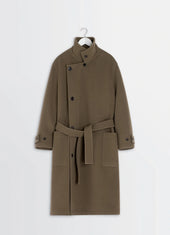 Wrap Coat In Wool