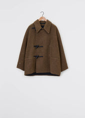Short Duffle Coat In Wool Alpaca