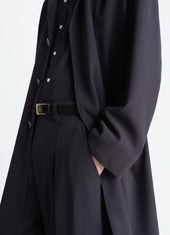Soft Suit Coat In Wool Crepe