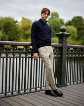Cashmere Driver S Half Zip Sweater In