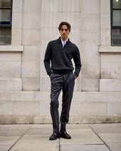 Cashmere Driver S Half Zip Sweater In