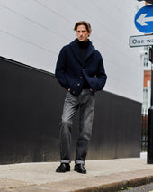 Superfine Lambswool Shawl Collar Cardigan In