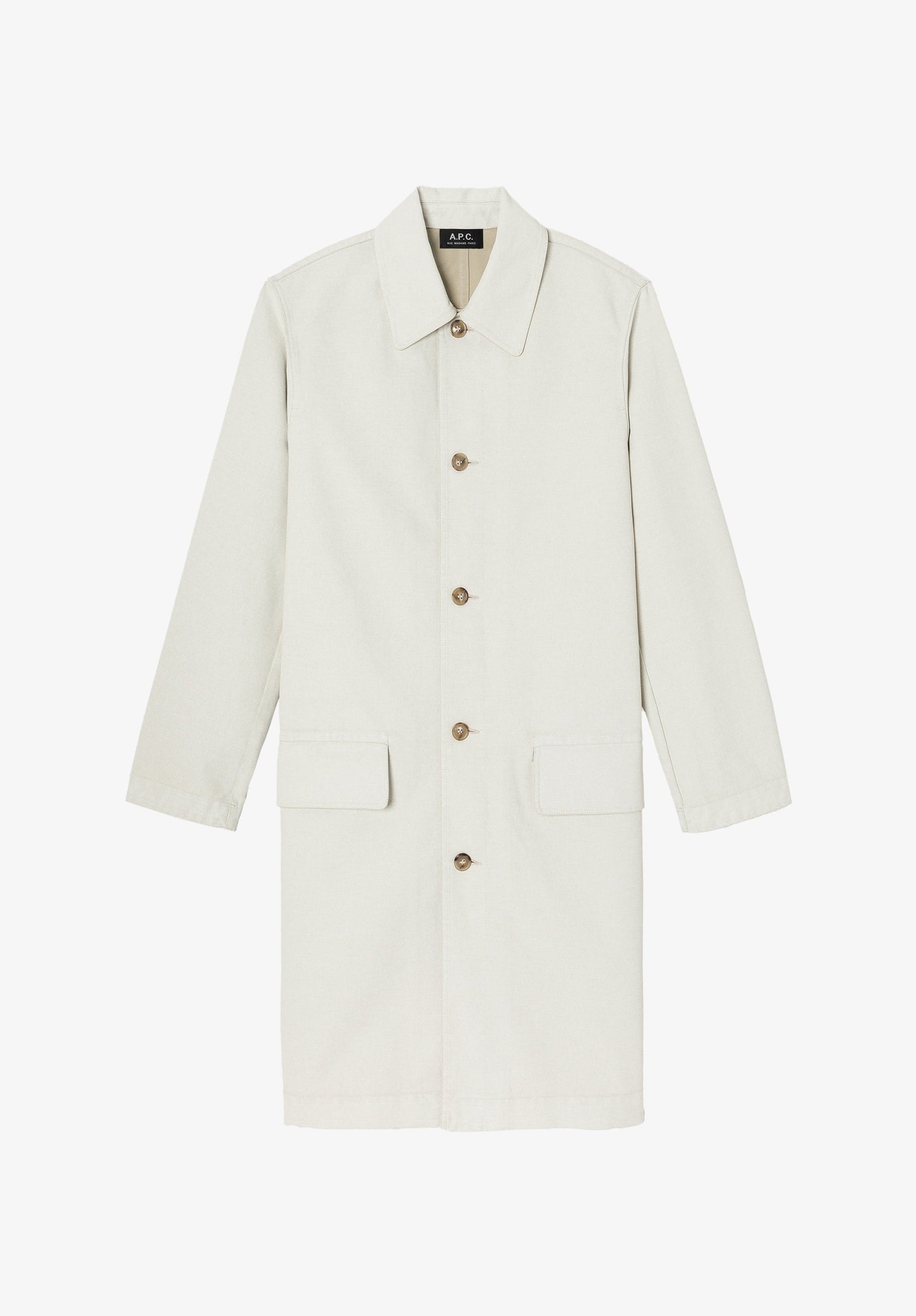 Coated canvas overcoat (W)