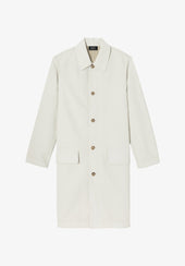 Coated canvas overcoat (W)