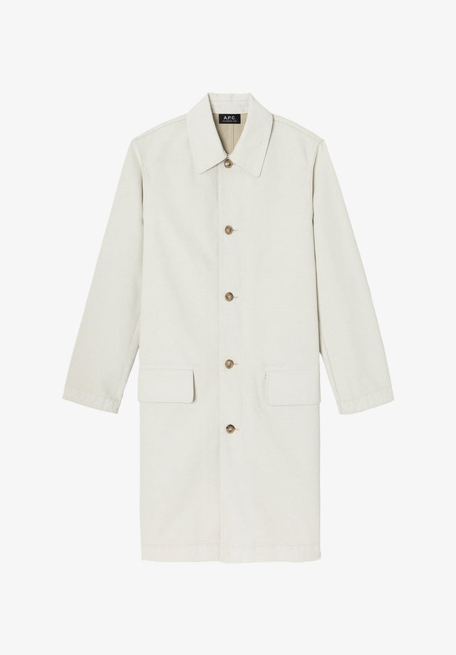 Coated canvas overcoat (W)