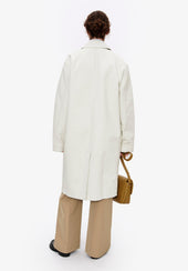 Coated canvas overcoat (W)
