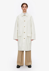 Coated canvas overcoat (W)
