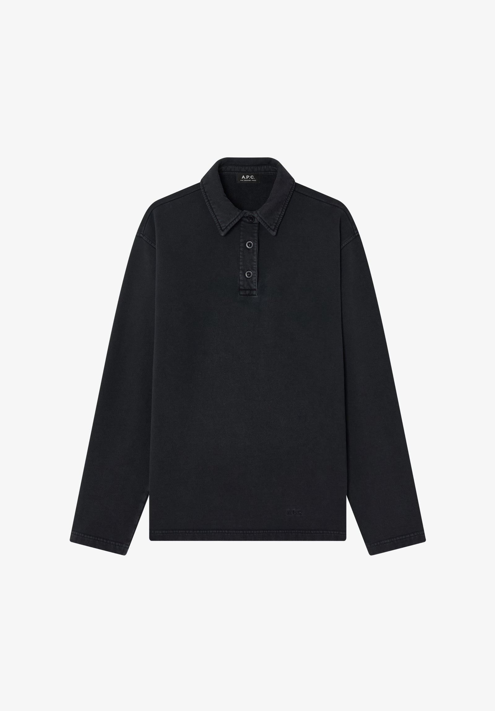 Long-sleeve unisex polo shirt (M)